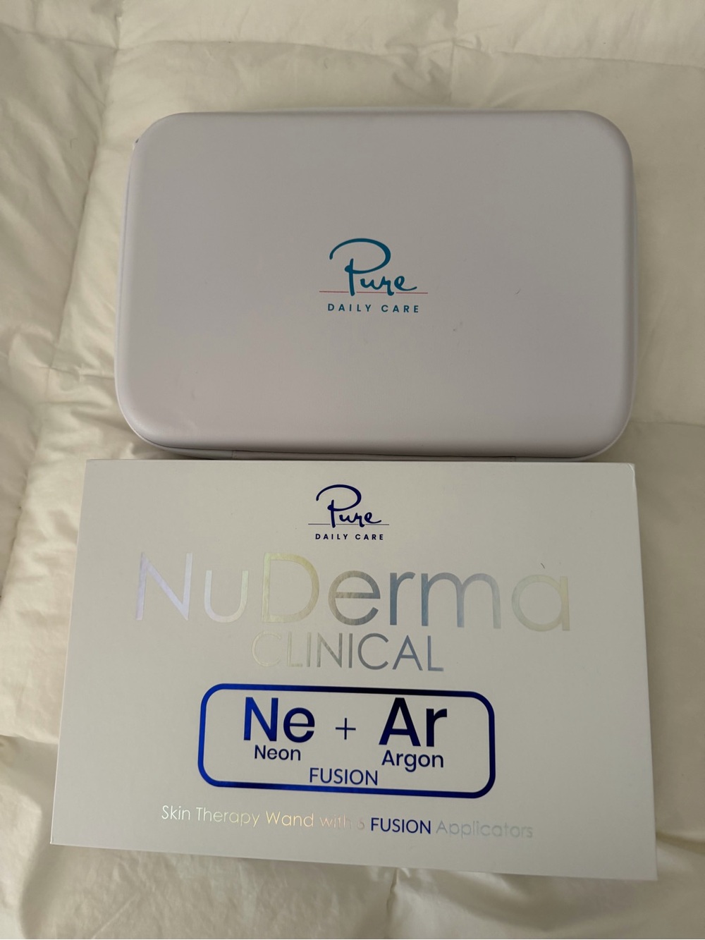 Pure Daily Care NuDerma Clinical Neon + Argon Skin Therapy Set - White